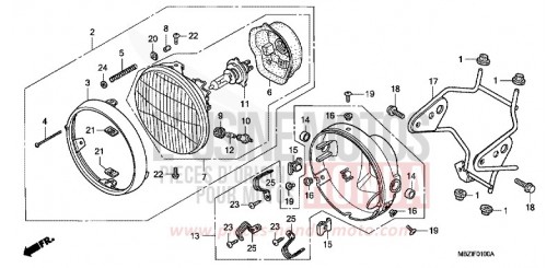 PROJECTEUR (CB600F2) CB600F2 de 2002